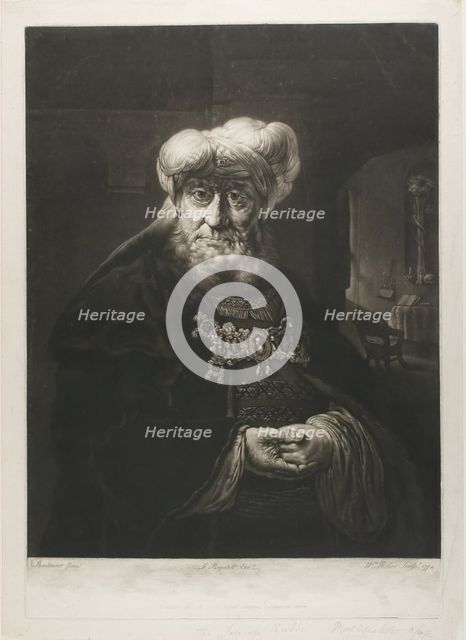 The Rabbi, 1778. Creator: William Pether.