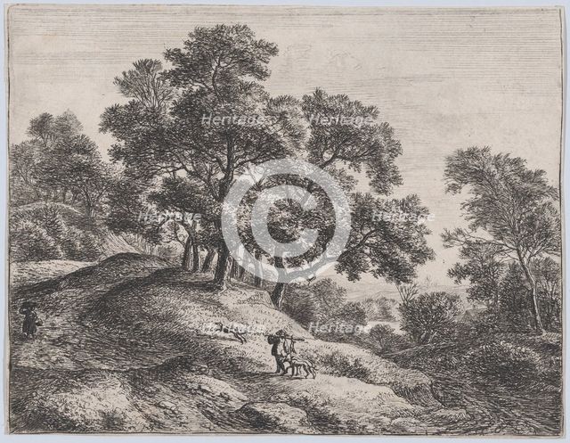 The Rabbit Hunter, 17th century. Creator: Anthonie Waterloo.
