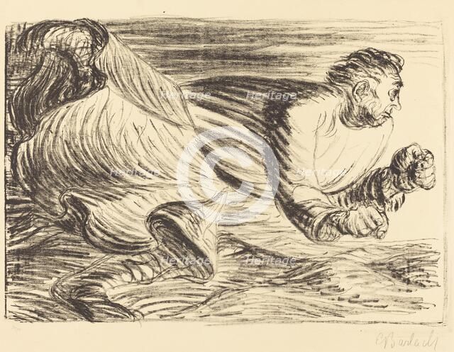 The Raging Barbarian, c. 1916/1917. Creator: Ernst Barlach.