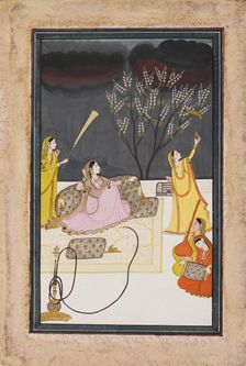 The Ragini Dhanasari (Desi) of the Raga Dipaka, c1820
