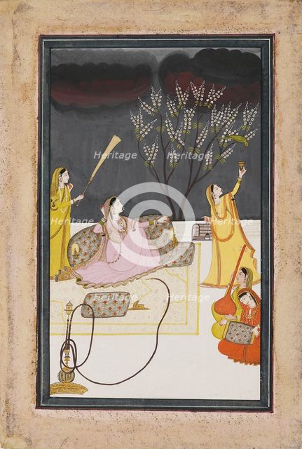 The Ragini Dhanasari (Desi) of the Raga Dipaka, c1820. Artist: Unknown.