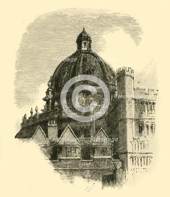'The Radcliffe Library, from the Quadrangle of Brasenose', 1898. Creator: Unknown.