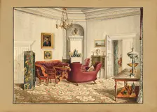 The Radziwill Palace in Berlin. Salon of Princess Wanda Czartoryska, née Princess Radziwill, 1845. Creator: Wustrow (active ca 1845)