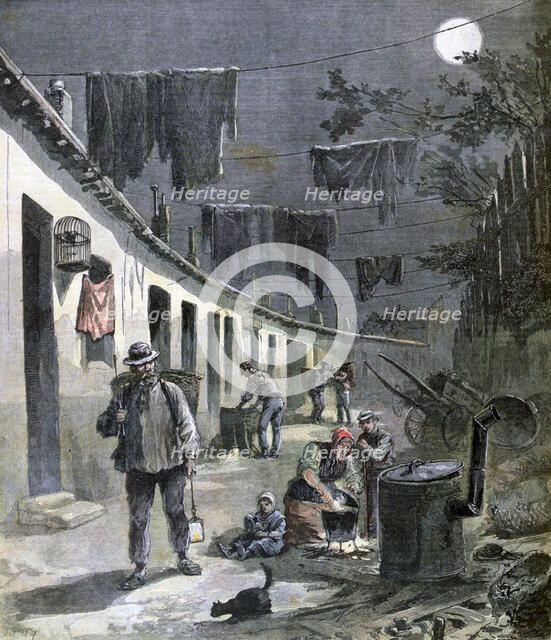 The rag and bone man of Paris, 1892. Artist: Henri Meyer