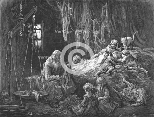 'The Rag Merchant's Home - Coulston Street, Whitechapel', 1872.  Creator: Gustave Doré.