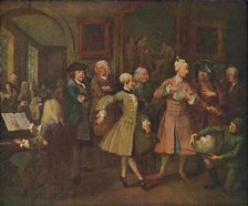 The Rake's Progress - The Levee 1720-1735, (1920). Creator: William Hogarth