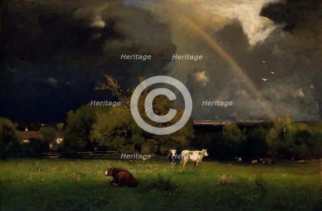 The Rainbow, about 1878-1879. Creator: George Inness.