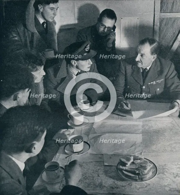 'The raid is over, but the crew's task is not yet finished', 1941. Artist: Unknown.