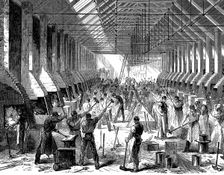 The Railway Carriage Company's works, Oldbury, West Midlands, 1869. Creator: Unknown