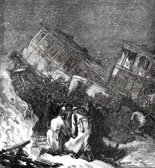 The Railway Accident at Abbotts Ripton, near Huntingdon...1876. Creator: Unknown