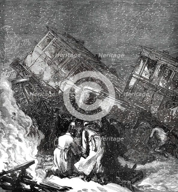 The Railway Accident at Abbotts Ripton, near Huntingdon...1876. Creator: Unknown.