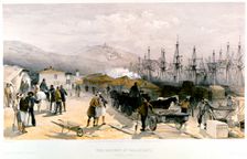 The Railway at Balaklava, 1855-1856. Creator: William Simpson