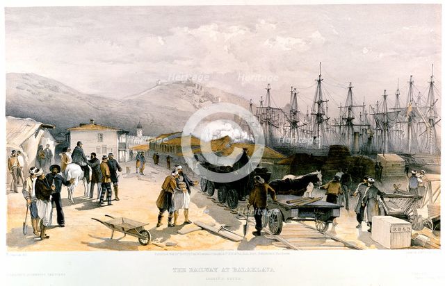 The Railway at Balaklava, 1855-1856. Creator: William Simpson.