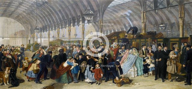 The Railway Station, 1866. Artist: Frith, William Powell (1819-1909)