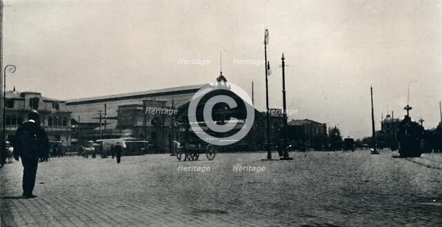'The Railway Station, Santiago', 1911. Artist: Unknown.
