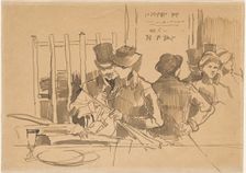 The Railway Restaurant, c. 1879. Creator: Edouard Manet