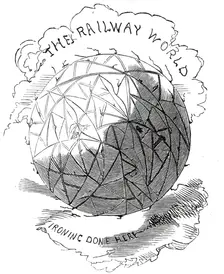 The Railway World - Ironing Done Here, 1845. Creator: Alfred Crowquill