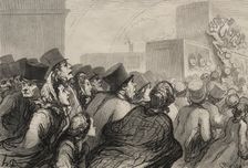 The Railway: The Sunday Excursion. Creator: Honoré Daumier (French, 1808-1879)