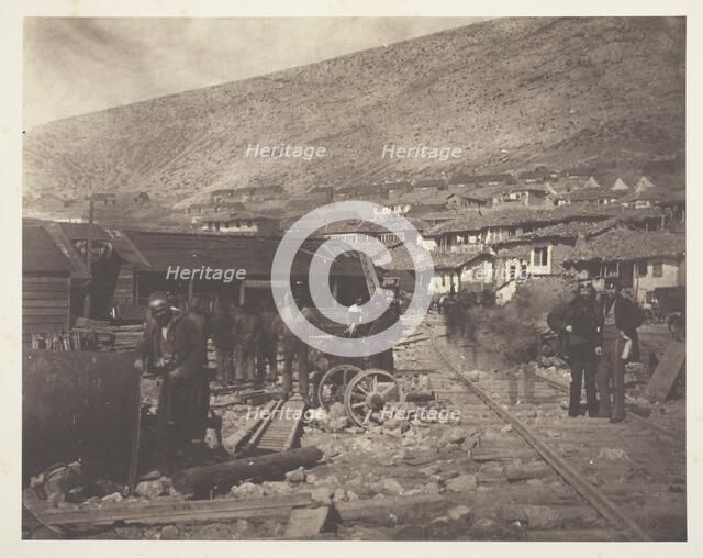 The Railway Yard, Balaklava, 1855. Creator: Roger Fenton.