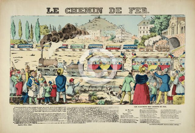 The railroad, 1838. Creator: Pellerin, Jean-Charles (1756-1836).