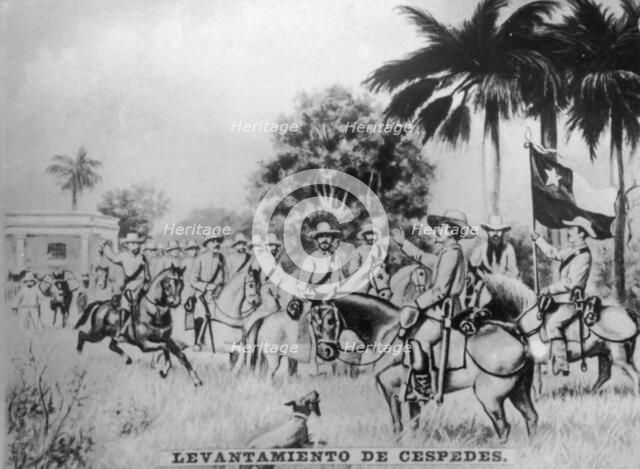 The raising of  Cespedes, (1868), 1920s. Artist: Unknown