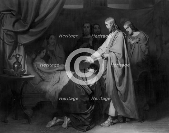 The Raising of Jairus' Daughter, 1830-1849.  Creator: Willem Hendrik Schmidt.