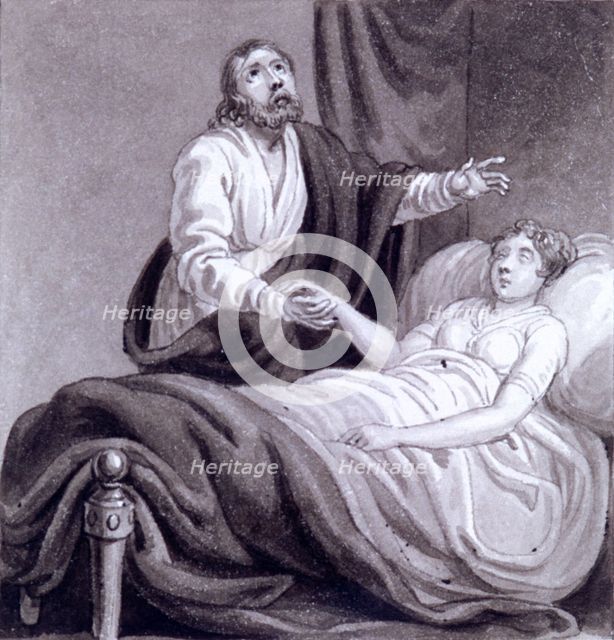 'The Raising of Jairus's Daughter', c1810-c1844. Artist: Henry Corbould 