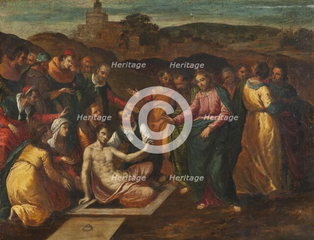 The Raising of Lazarus, 17th century. Creator: Scarsellino.