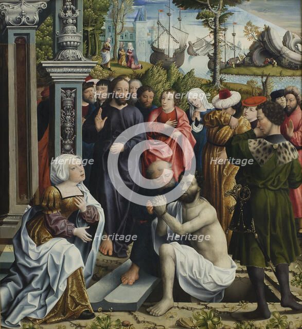 The Raising of Lazarus, 1515-1520. Creators: Master of the Legend of the Magdalen, Lucas van Leyden, Master of the Holy Blood.