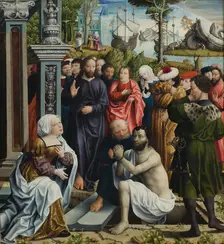 The Raising of Lazarus, 1515-1520. Creators: Master of the Legend of the Magdalen, Lucas van Leyden, Master of the Holy Blood