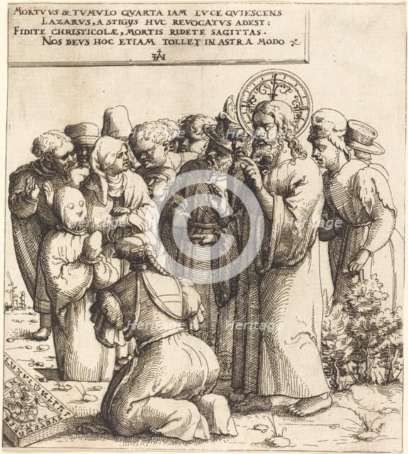 The Raising of Lazarus, 1545. Creator: Augustin Hirschvogel.