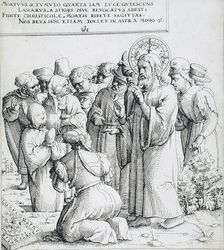 The Raising of Lazarus, 1545. Creator: Augustin Hirschvogel