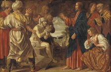 The Raising of Lazarus, 1615. Creator: Jan Tengnagel
