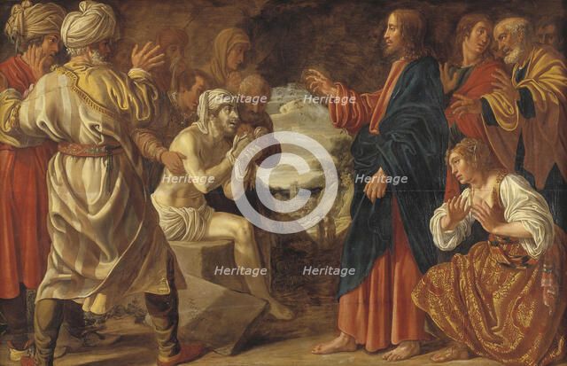 The Raising of Lazarus, 1615. Creator: Jan Tengnagel.