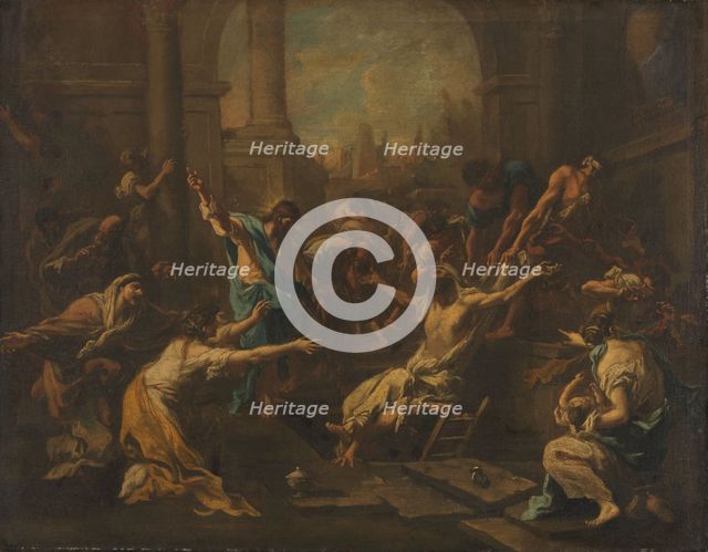 The Raising of Lazarus, 1715-1740. Creator: Alessandro Magnasco.