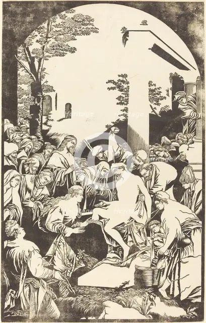 The Raising of Lazarus, 1742. Creator: John Baptist Jackson.