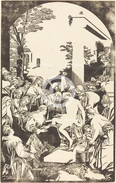 The Raising of Lazarus, 1742. Creator: John Baptist Jackson.