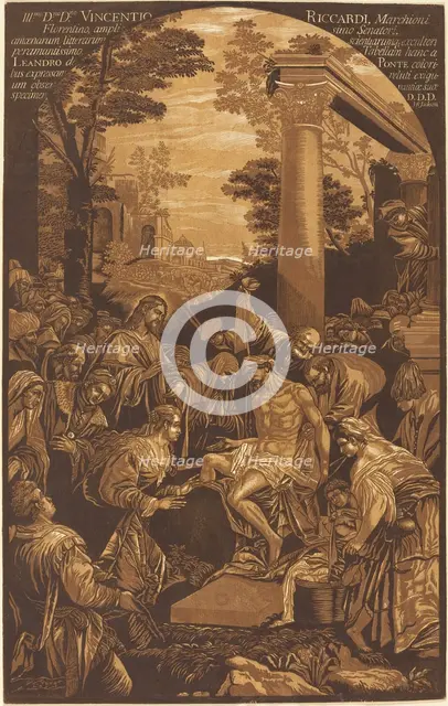 The Raising of Lazarus, 1742. Creator: John Baptist Jackson.