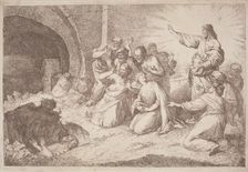 The Raising of Lazarus, 1758/1759. Creator: Gaetano Gherardo Zompini