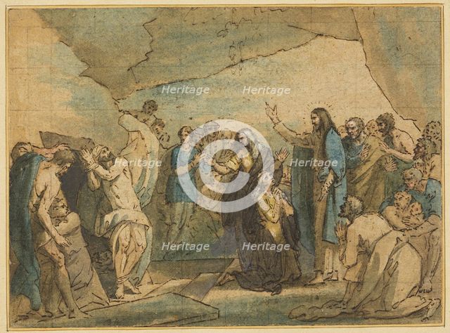 The Raising of Lazarus, 1780. Creator: Benjamin West.