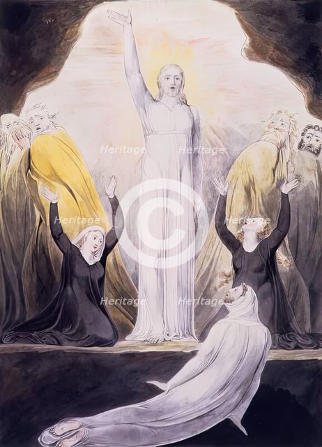 The Raising of Lazarus, 1800. Creator: William Blake.