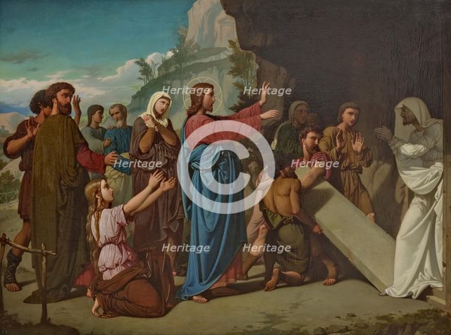 The Raising of Lazarus, 1855. Creator: Juan de Barroeta y Anguisolea.
