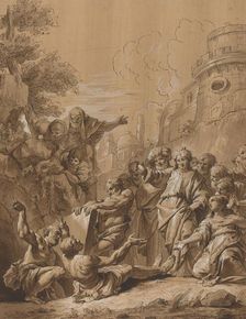 The Raising of Lazarus, 18th century. Creator: Francesco Fontebasso
