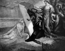 The Raising of Lazarus 1926.Artist: Frederic Shields