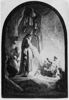 The Raising of Lazarus: The Larger Plate, ca. 1632., ca. 1632. Creator: Rembrandt Harmensz van Rijn