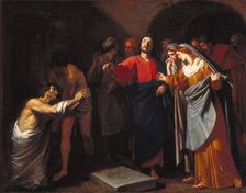 The Raising of Lazarus, about 1640. Creator: Andrea Vaccaro