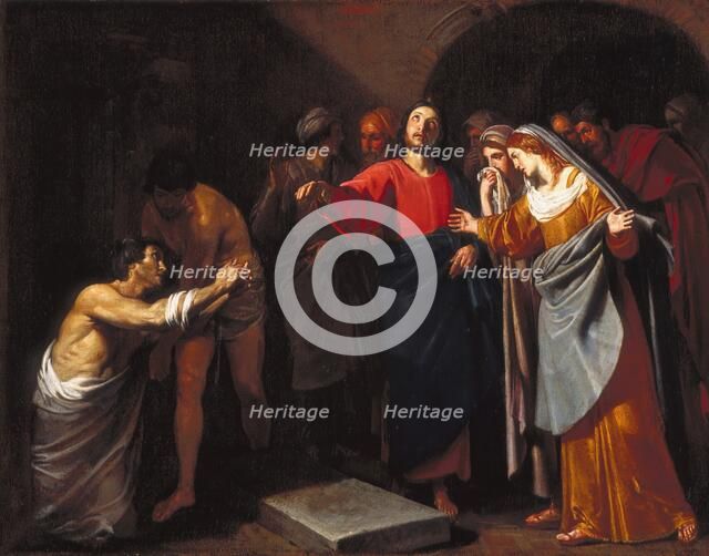 The Raising of Lazarus, about 1640. Creator: Andrea Vaccaro.