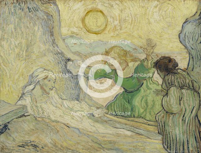 The Raising of Lazarus (after Rembrandt), 1890. Artist: Gogh, Vincent, van (1853-1890)