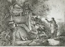 The Raising of Lazarus, between c1647 and c1651. Creator: Giovanni Benedetto Castiglione