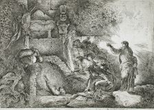 The Raising of Lazarus, between c1647 and c1651. Creator: Giovanni Benedetto Castiglione